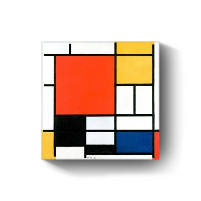 Compositie met rood, geel, blauw en zwart door Piet Mondriaan