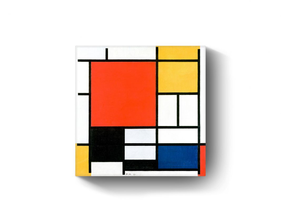 Luxe Vreemdeling redden Compositie met rood, geel, blauw en zwart door Piet Mondriaan