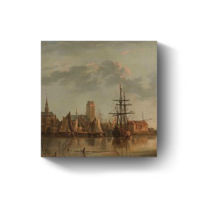 Gezicht op Dordrecht door Aelbert Cuyp
