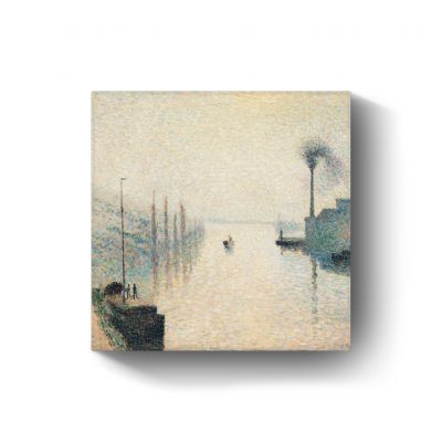 Ile Lacruix, Rouen (Effect of Fog)  door Camille Pissarro