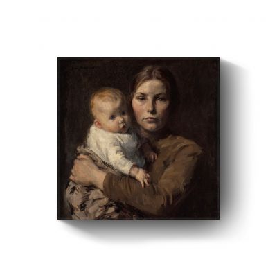 Mother and child door Julius Gari Melchers