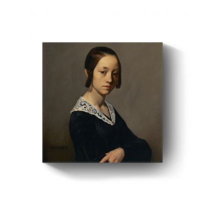 Portrait of Louise-Antoinette Feuardent door Jean-Francois Millet