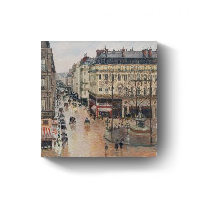 Rue Saint honore por la tarde door Camille Pissarro