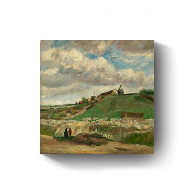 The hill of Montmartre with stone quarry door Vincent van Gogh