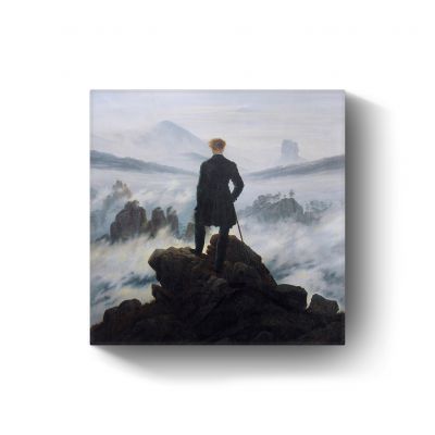 Wanderer above the sea of fog door Caspar David Friedrich